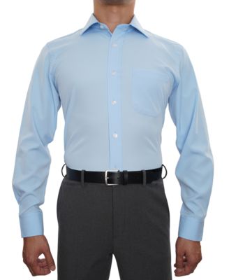 NOBLESON - Men's Classic-Fit Solid Dress Shirt