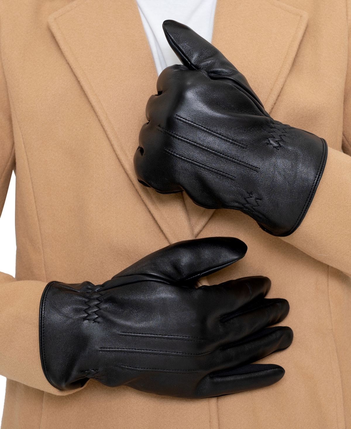 Men's Touchscreen SleekHeat Insulated Gloves - Black