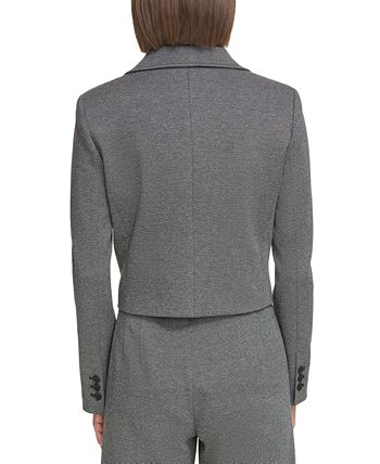 Calvin klein open sales front long jacket