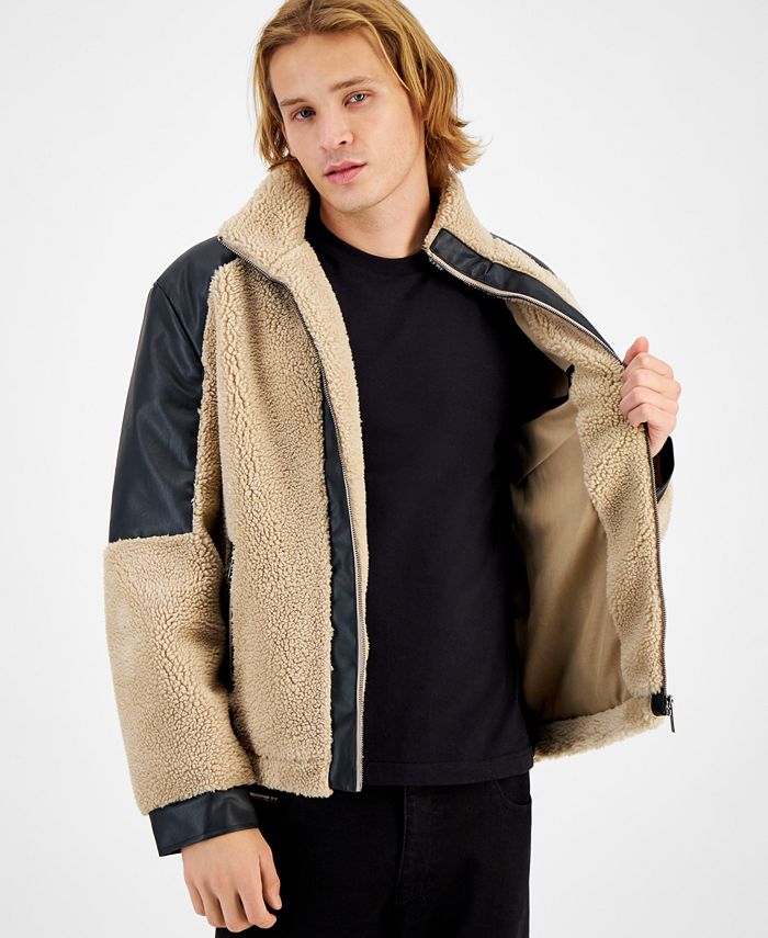 Totes sherpa discount trim fleece jacket