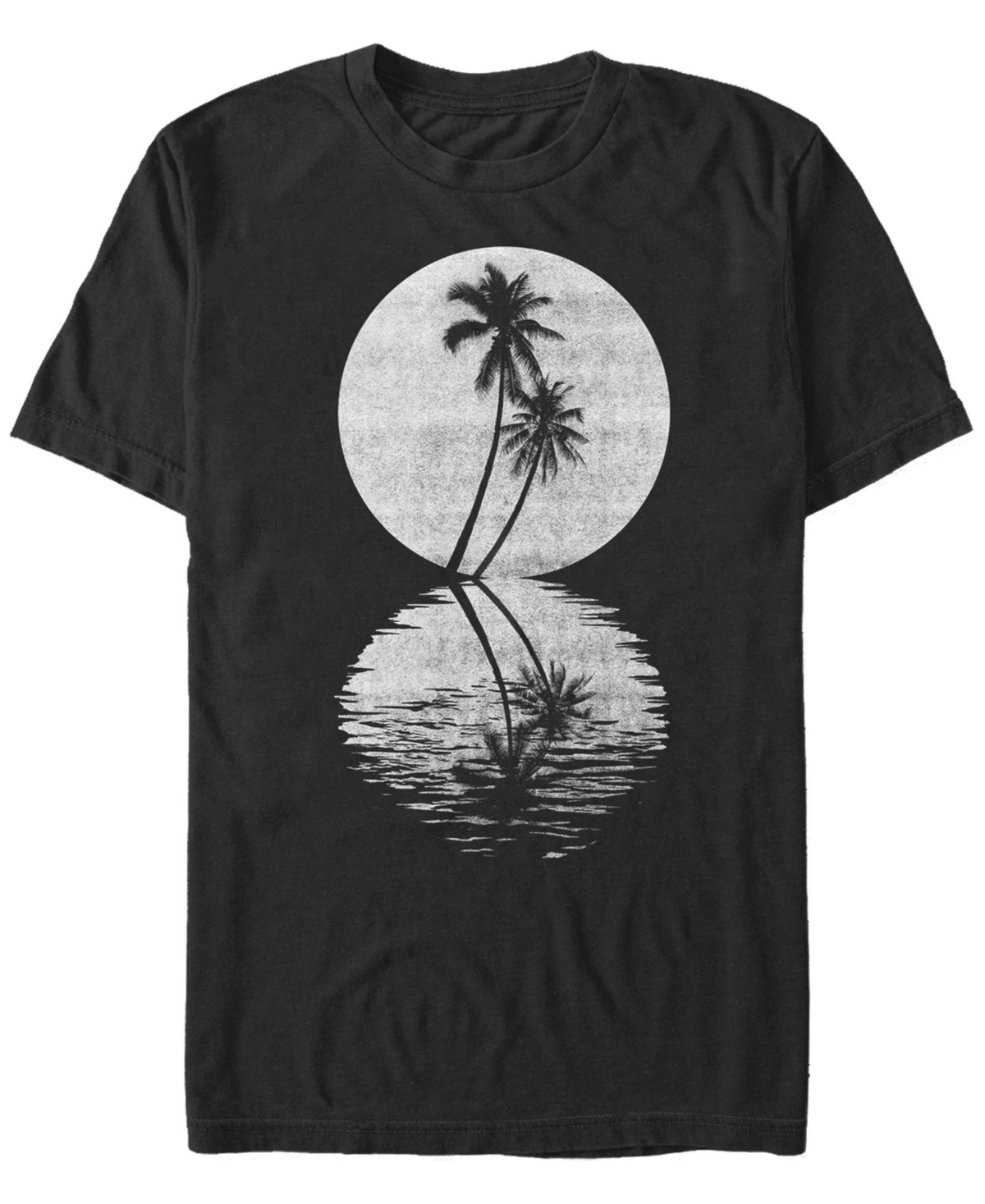 Fifth Sun Men's Generic Additude Palm Moon Short Sleeves T-shirt In Black