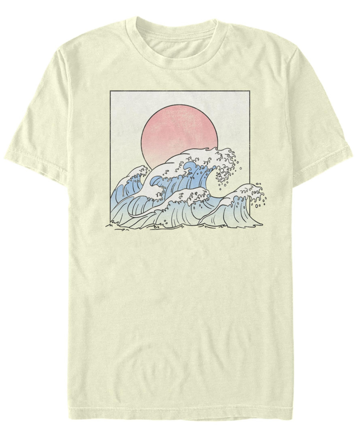 Fifth Sun Men's Beach Waves Short Sleeves T-shirt In Natural