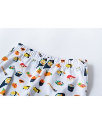 Baby Boys or Baby Girls Printed Short Sleeved Pajamas, 2 Piece Set