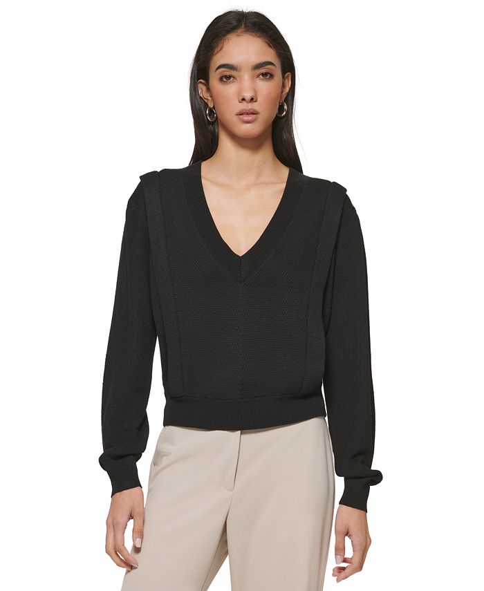 Donna karan black cashmere sale macy's