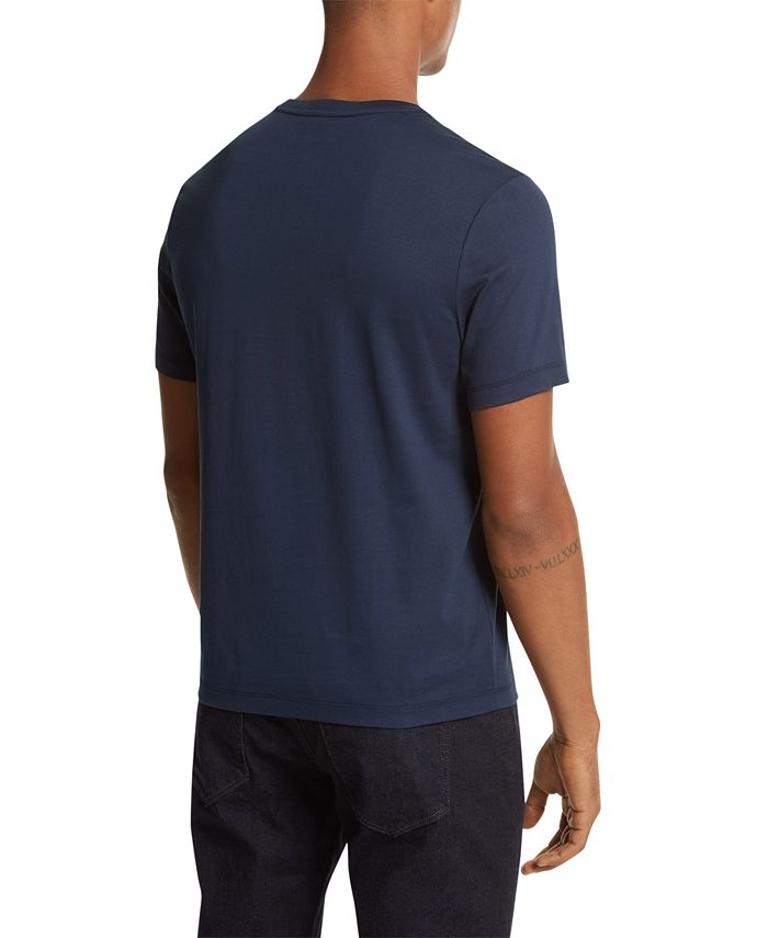 Michael Kors Men's Empire Modern-Fit Stripe Logo Graphic T-Shirt - Macy's
