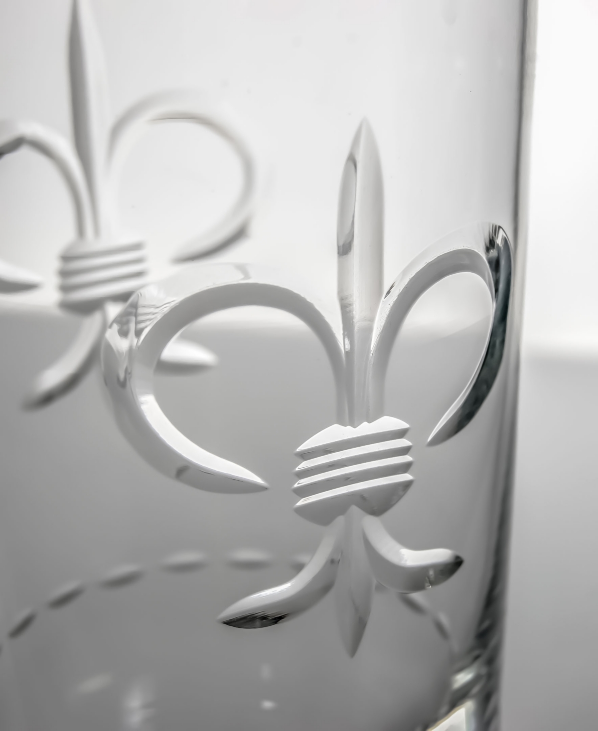 Rolf Glass Fleur De Lis Cooler Highball Glass - Set of 4 Glasses