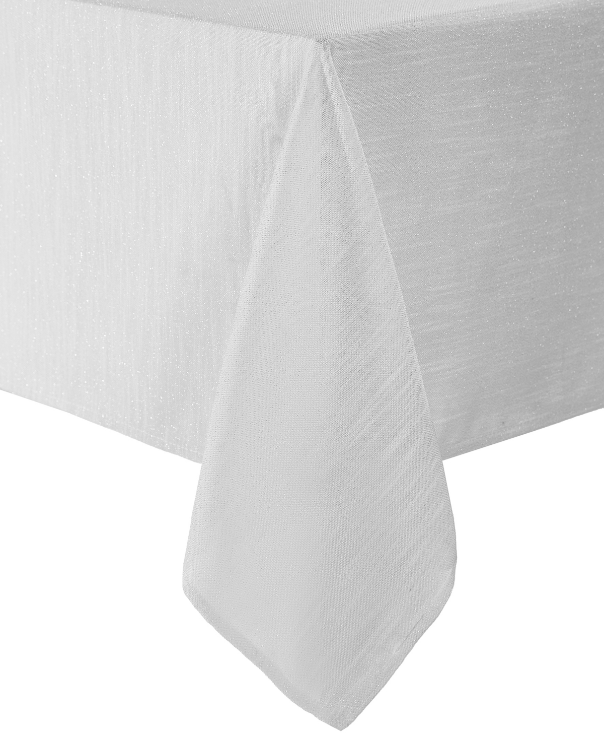 Laura Ashley Arabesque Tablecloth, 84" L X 60" W In White