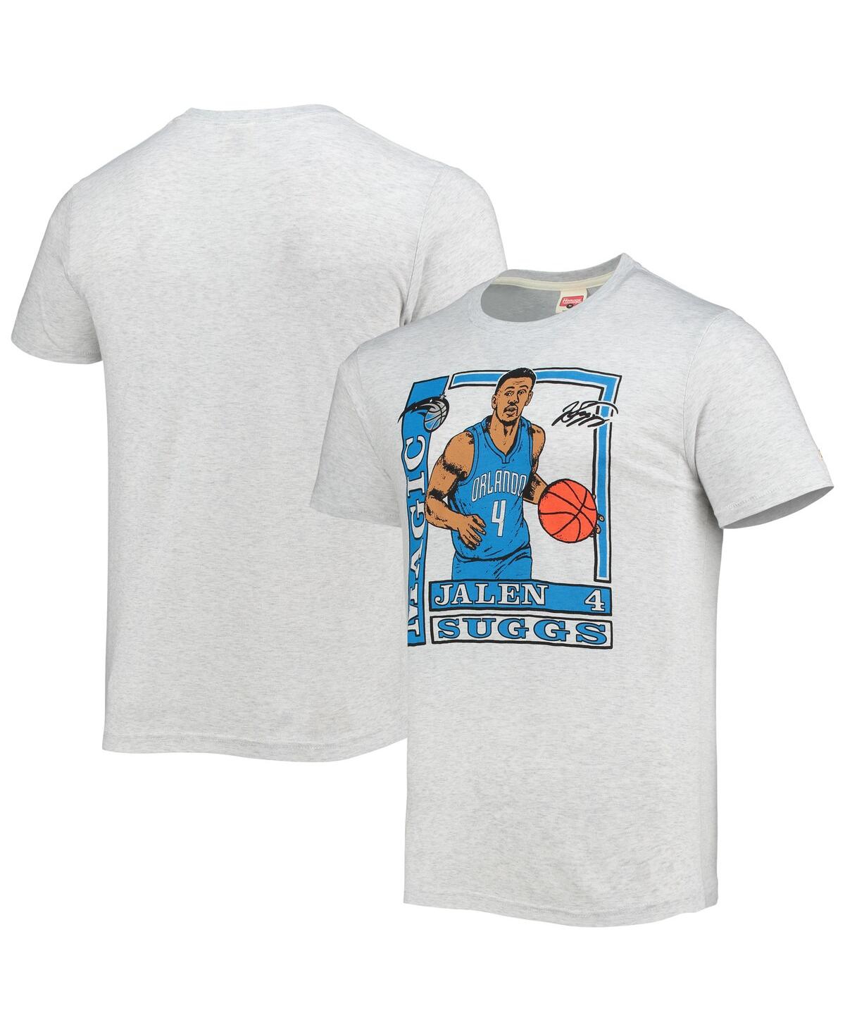 Shop Homage Men's  Jalen Suggs Heathered Gray Orlando Magic Rookie Player Pack Tri-blend T-shirt