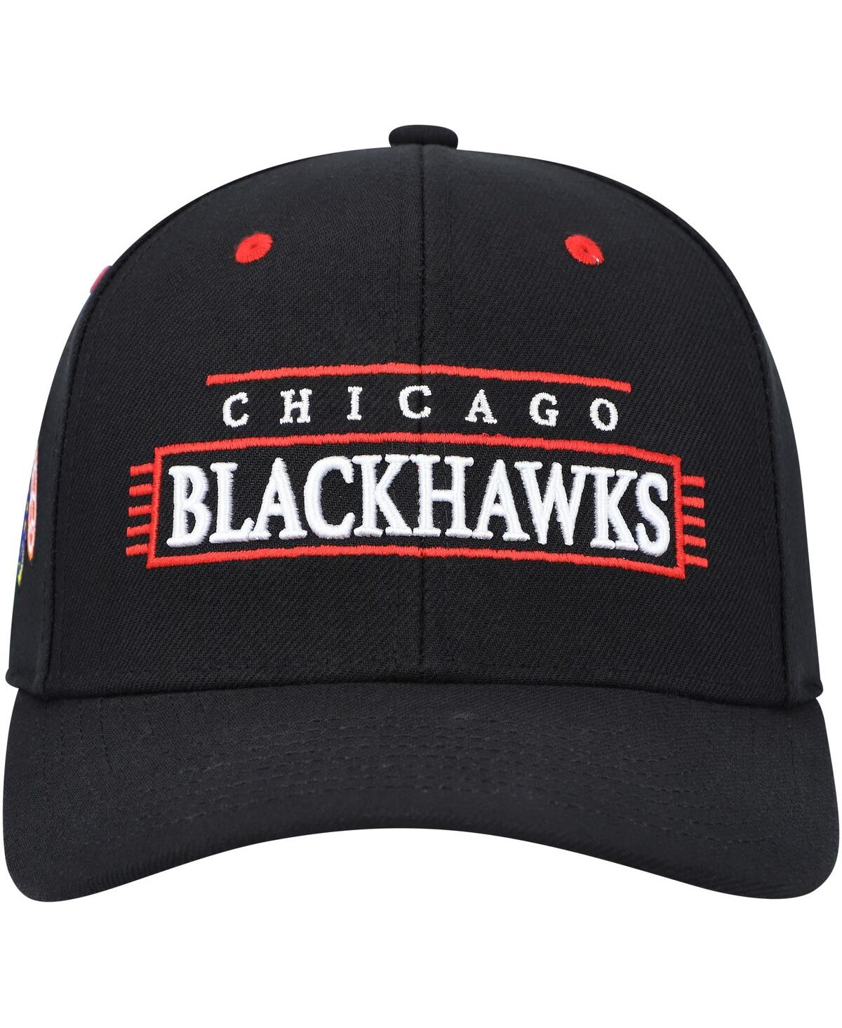 Men's Mitchell & NessChicago Blackhawks Lofi Pro Snapback Hat - Black