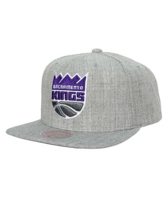 Men's Heather Gray Sacramento Kings Hardwood Classics 2.0 Snapback Hat