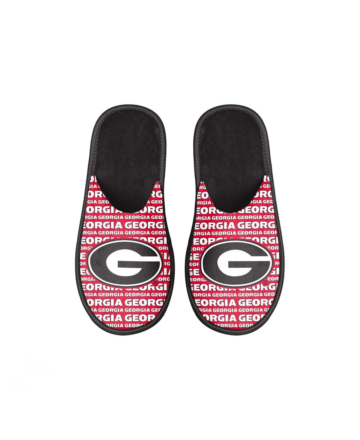 Foco Kids' Youth Boys And Girls  Georgia Bulldogs Scuff Wordmark Slide Slippers In Red