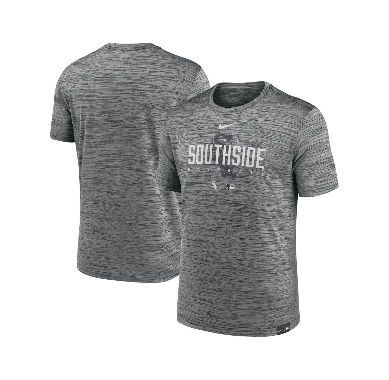 Men's Anthracite Chicago White Sox City Connect Velocity Practice Performance T-shirt