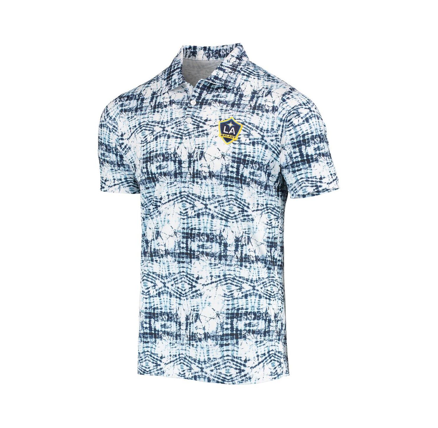 Men's Navy LA Galaxy Vivid Polo Shirt