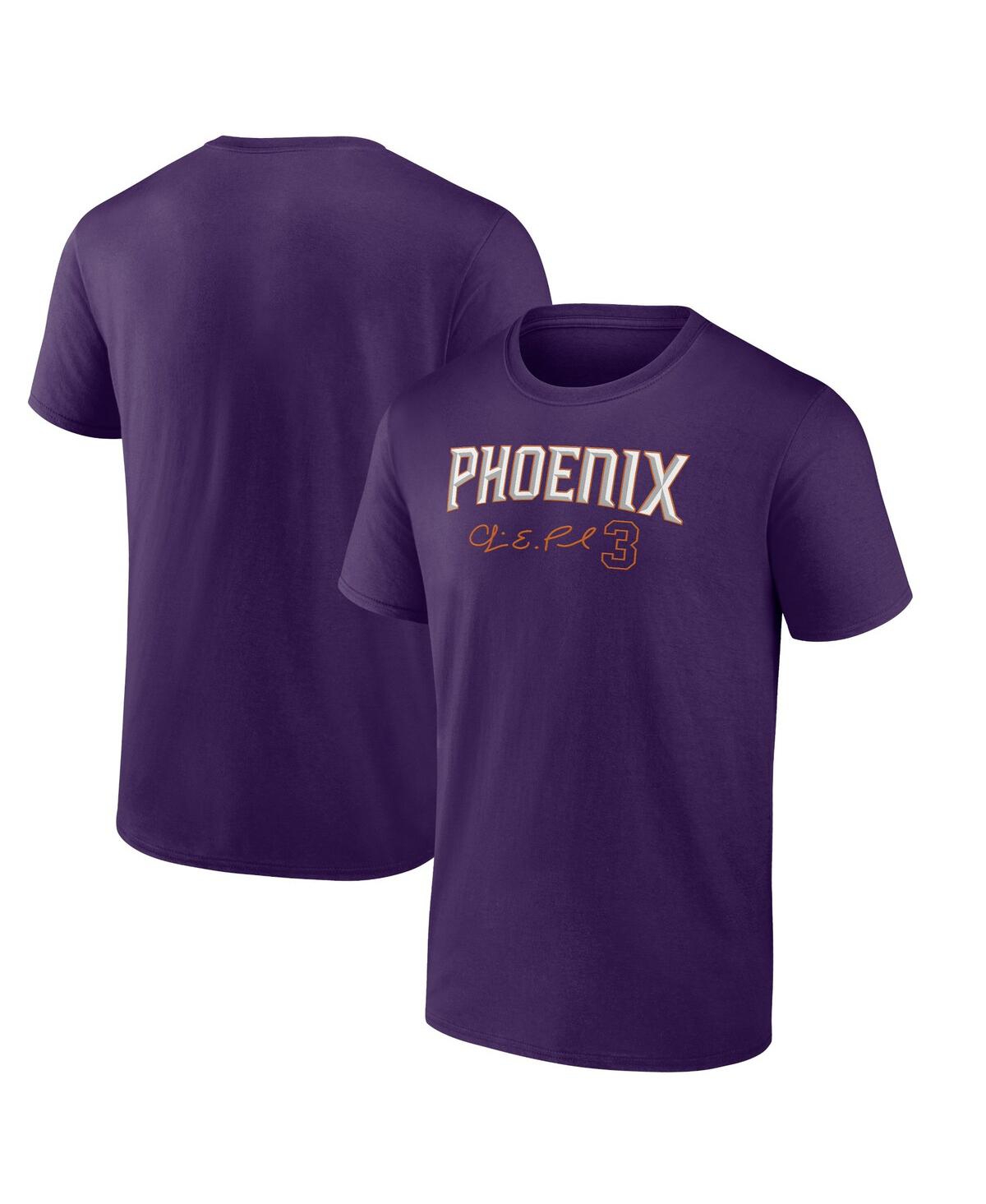 Fanatics Men's  Chris Paul Purple Phoenix Suns Name And Number T-shirt