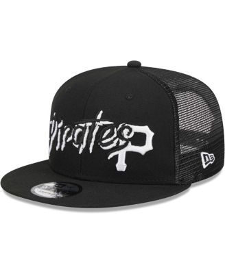 Men's Black Pittsburgh Pirates Street Trucker 9FIFTY Snapback Hat