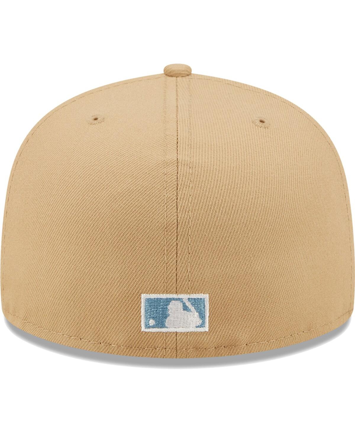 Men's New EraSan Francisco Giants 2010 World Series Champions Sky Blue Undervisor 59FIFTY Fitted Hat - Tan