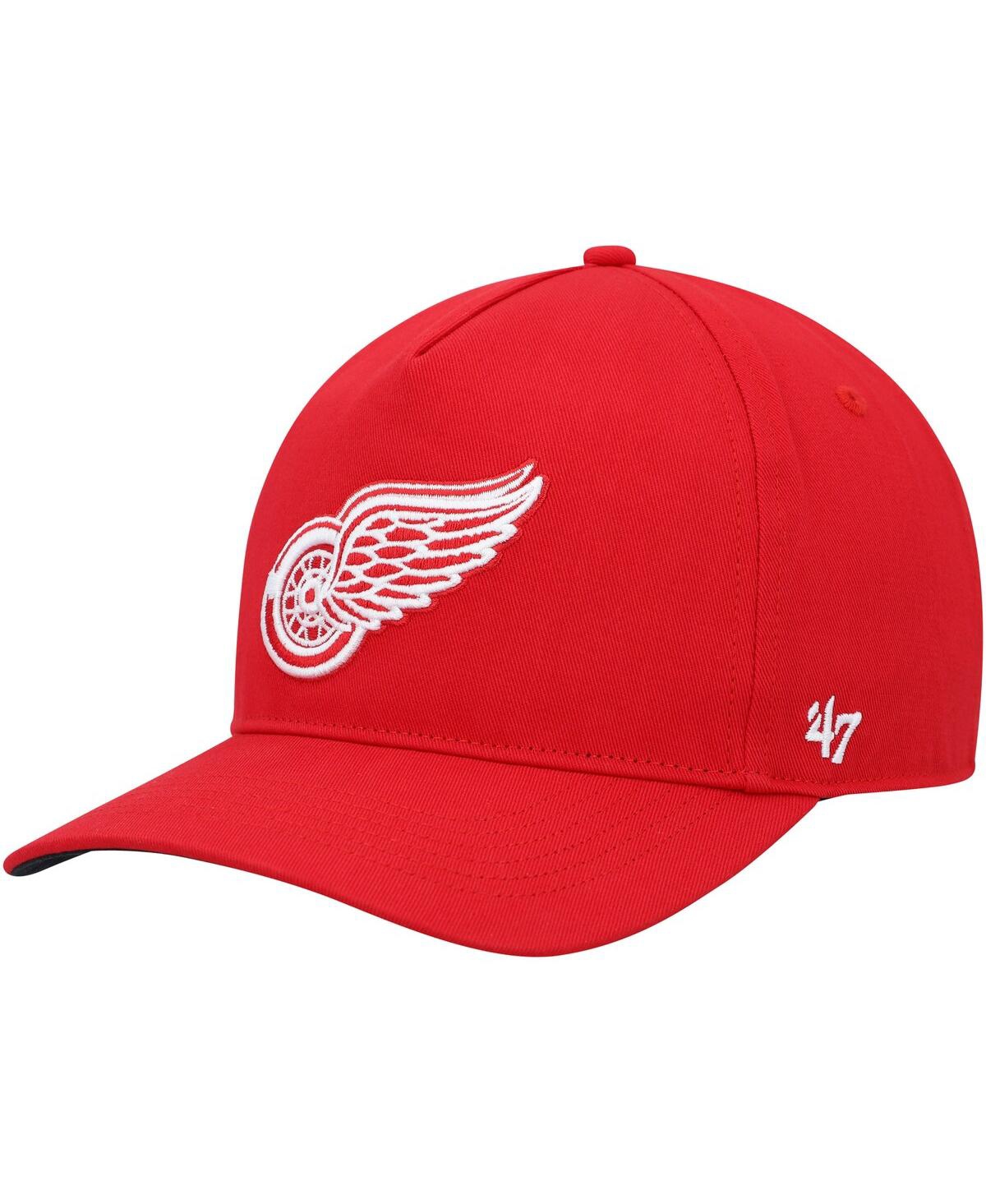 Men's '47 BrandDetroitWings Primary Hitch Snapback Hat - Red
