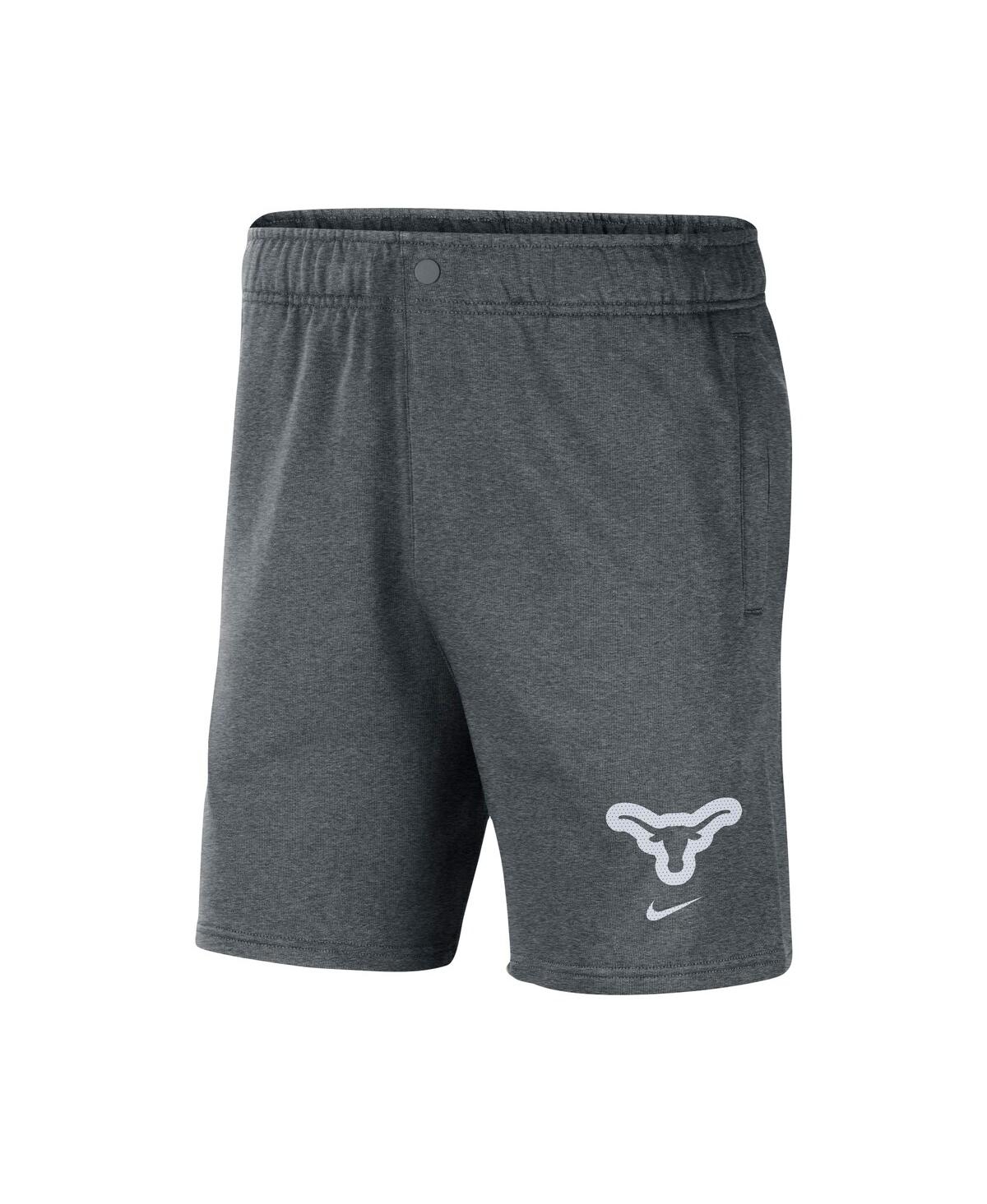 Shop Nike Men's  Gray Texas Longhorns Fleece Shorts