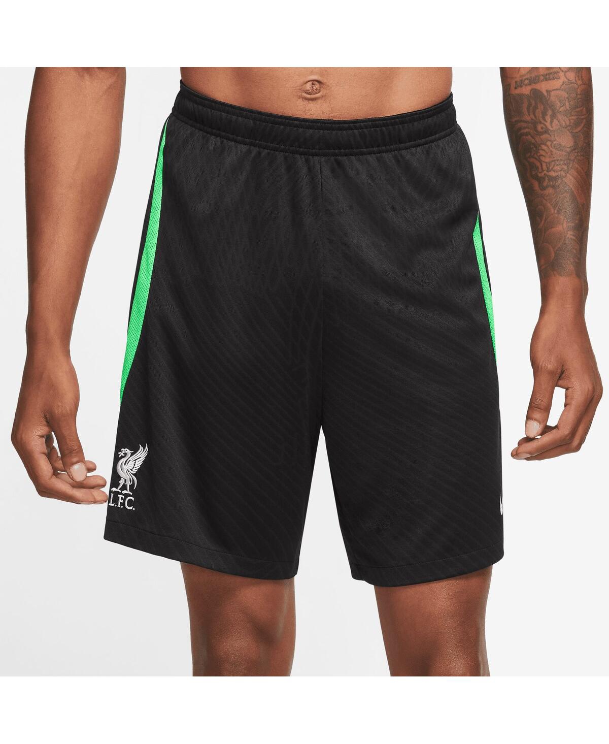 Shop Nike Men's  Black Liverpool 2023/24 Strike Performance Shorts