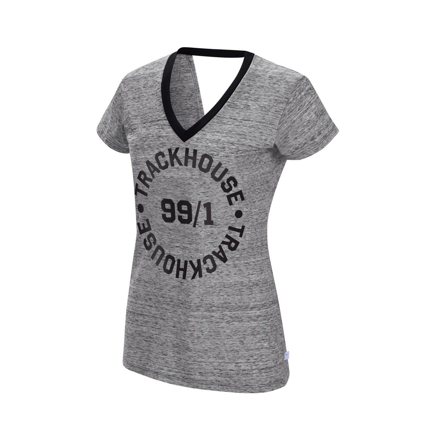 Женская футболка Touch Heather Black Trackhouse Racing Halftime Back Wrap — фото 4