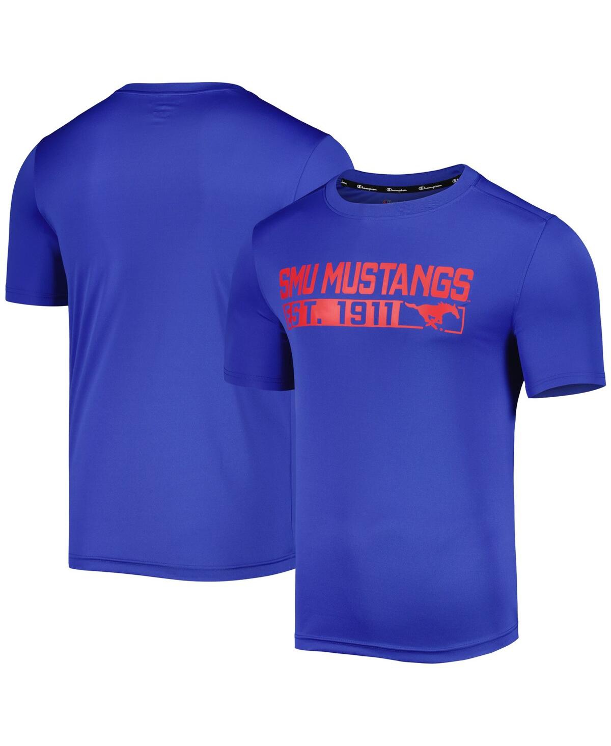 Champion Men's  Royal Smu Mustangs Impact Knockout T-shirt