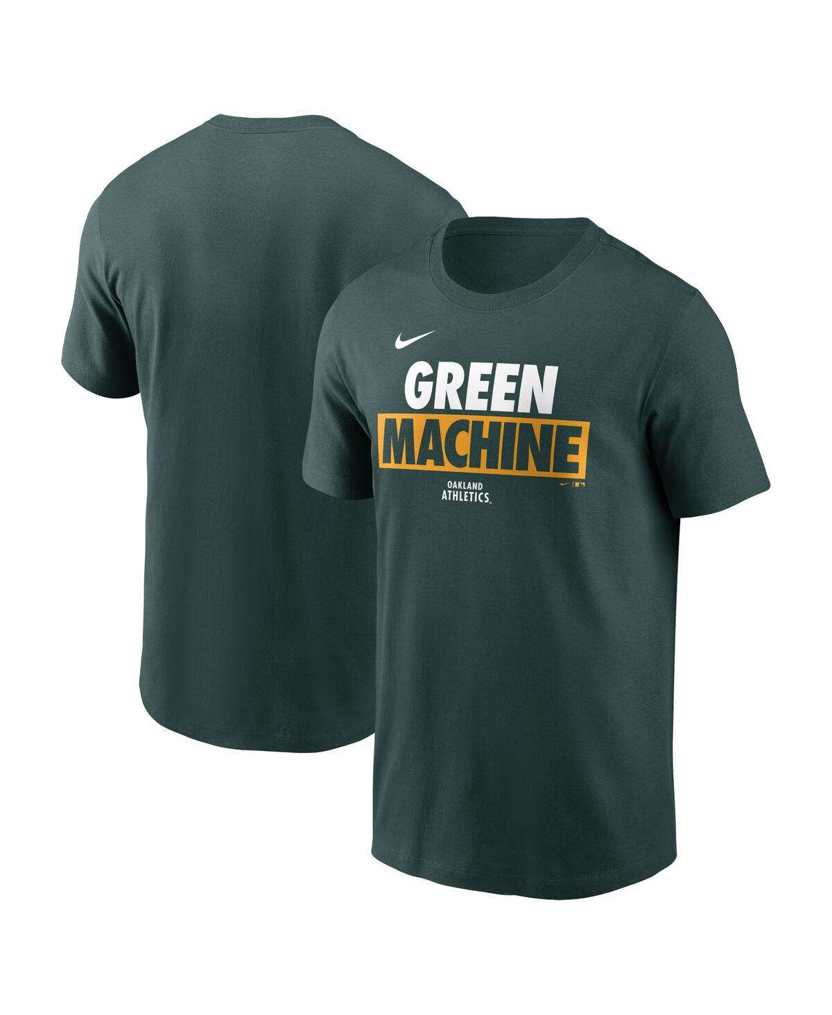 Shop Nike Men's  Green Oakland Athletics Rally Rule T-shirt