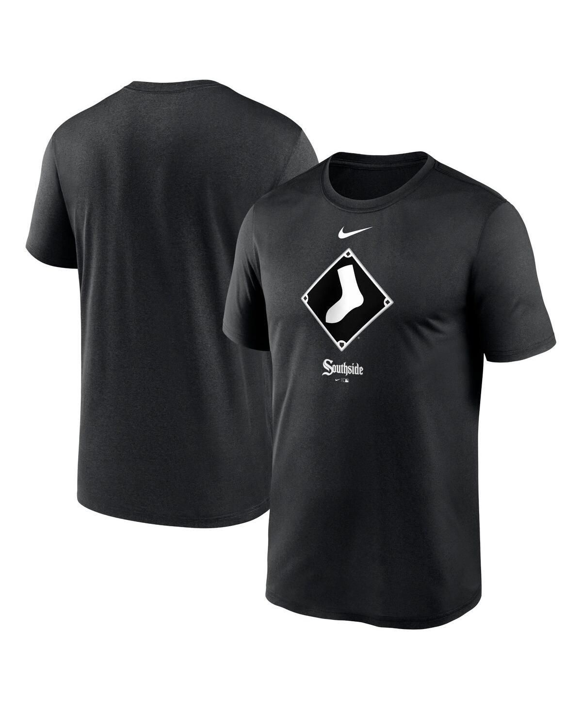 Shop Nike Men's  Black Chicago White Sox City Connect Logo T-shirt