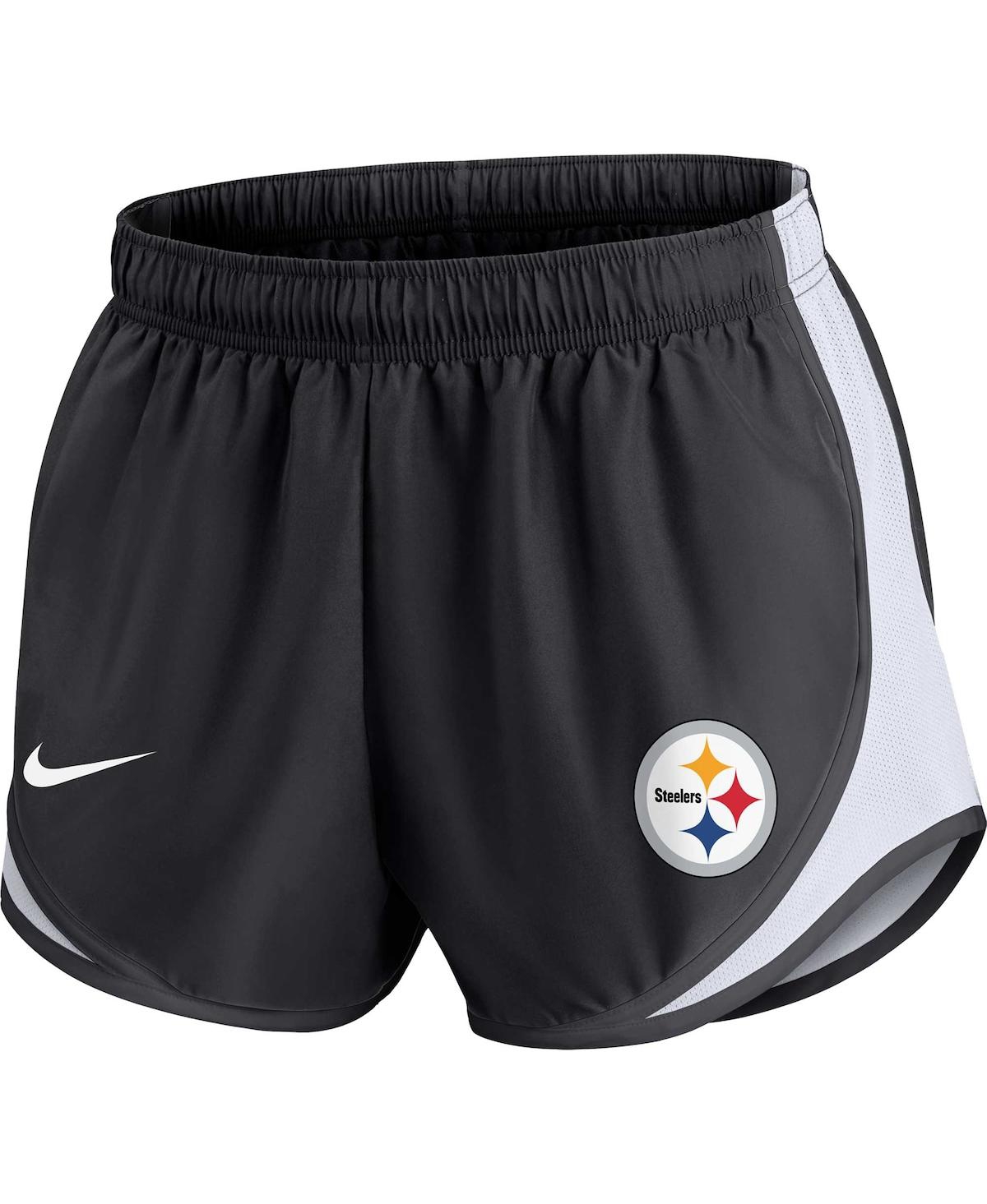 Nike Women's Dri-fit Tempo (nfl Pittsburgh Steelers) Shorts In Black