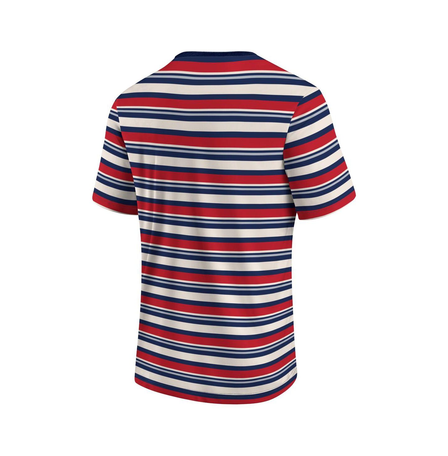 Мужская футболка Fanatics Red New England Revolution Shot Clock Stripe — фото 4