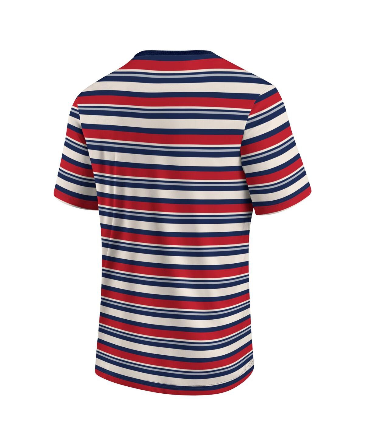 Fanatics Branded Red New England Revolution Shot Clock Stripe T-shirt In Red