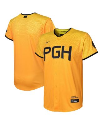 Preschool Boys and Girls Gold Pittsburgh Pirates 2023 City Connect Replica jersey