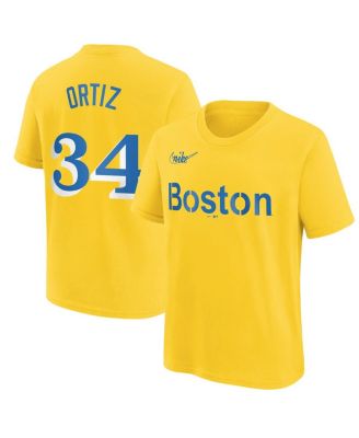 NIKE Boston Red Sox Citty Connect Yellow Marathon Jersey Adult Size XLarge  NEW