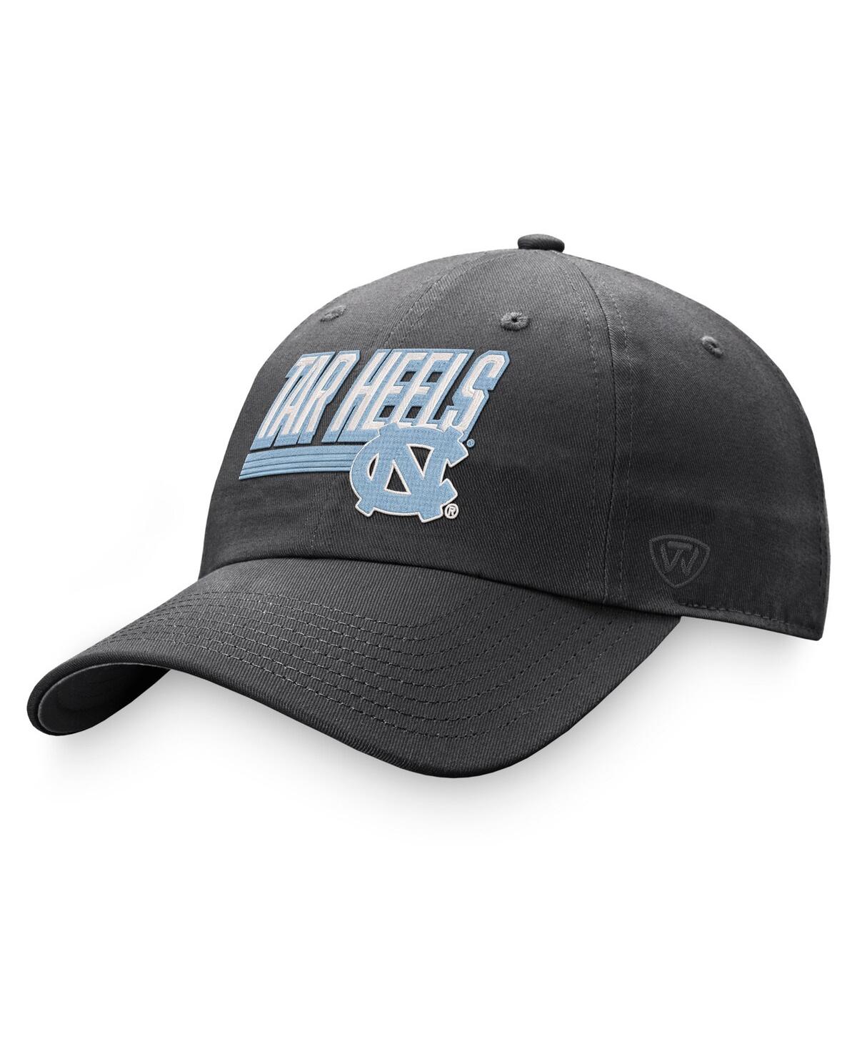 Shop Top Of The World Men's  Charcoal North Carolina Tar Heels Slice Adjustable Hat