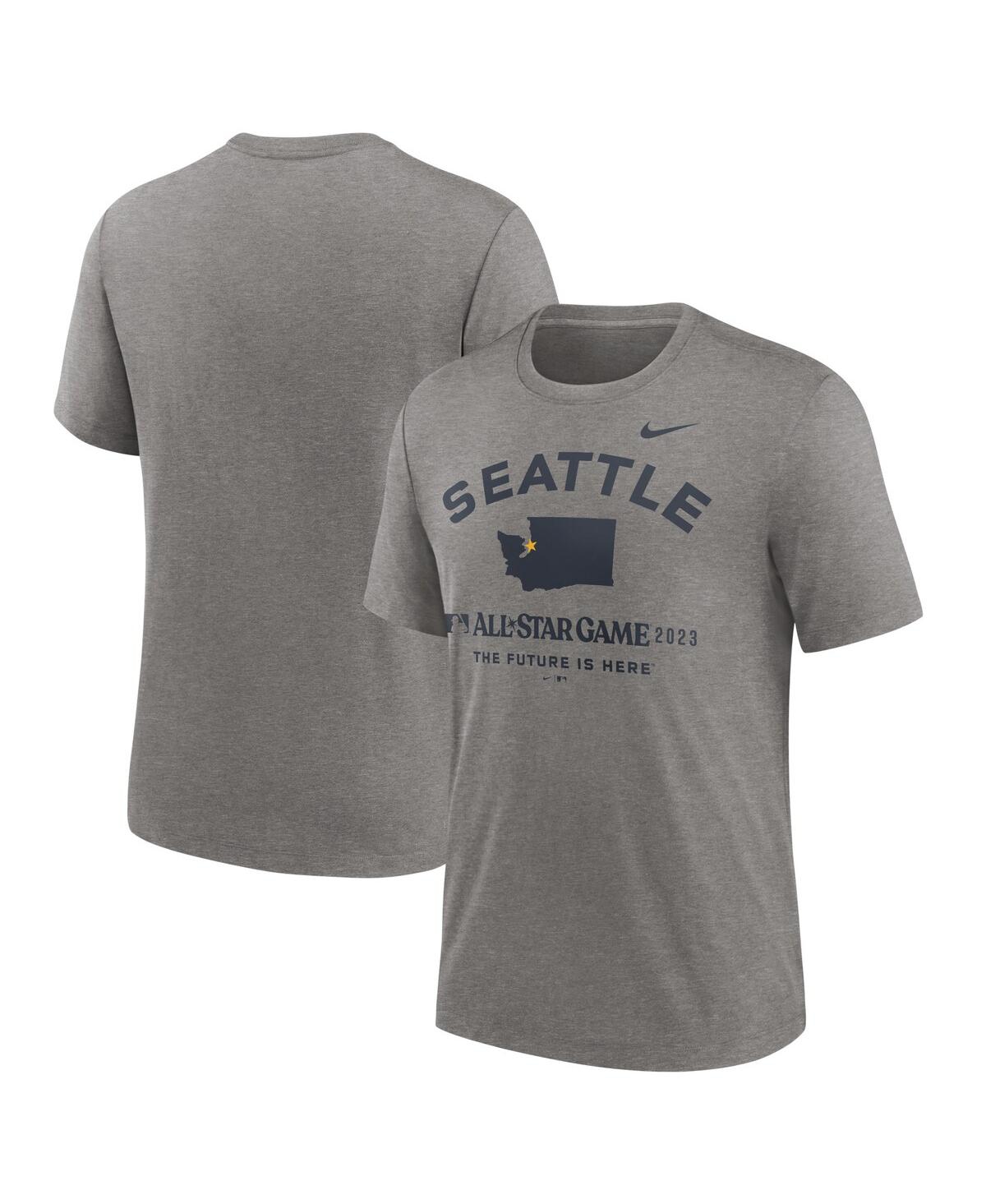 Men's Nike2023 Mlb All-Star Game Tri-Blend T-shirt - Heather Gray