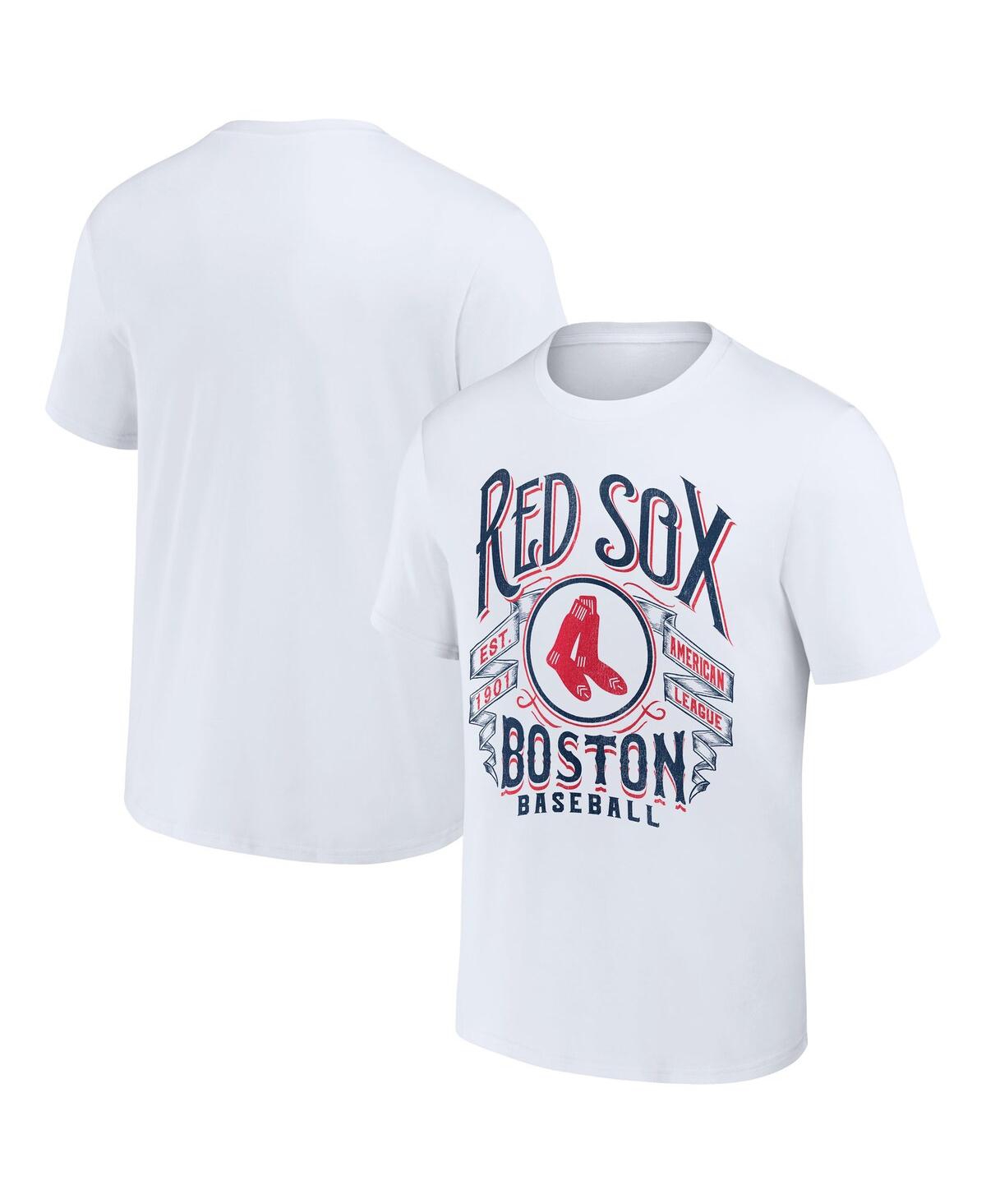 Fanatics Men's Darius Rucker Collection By  White Boston Red Sox Distressed Rock T-shirt