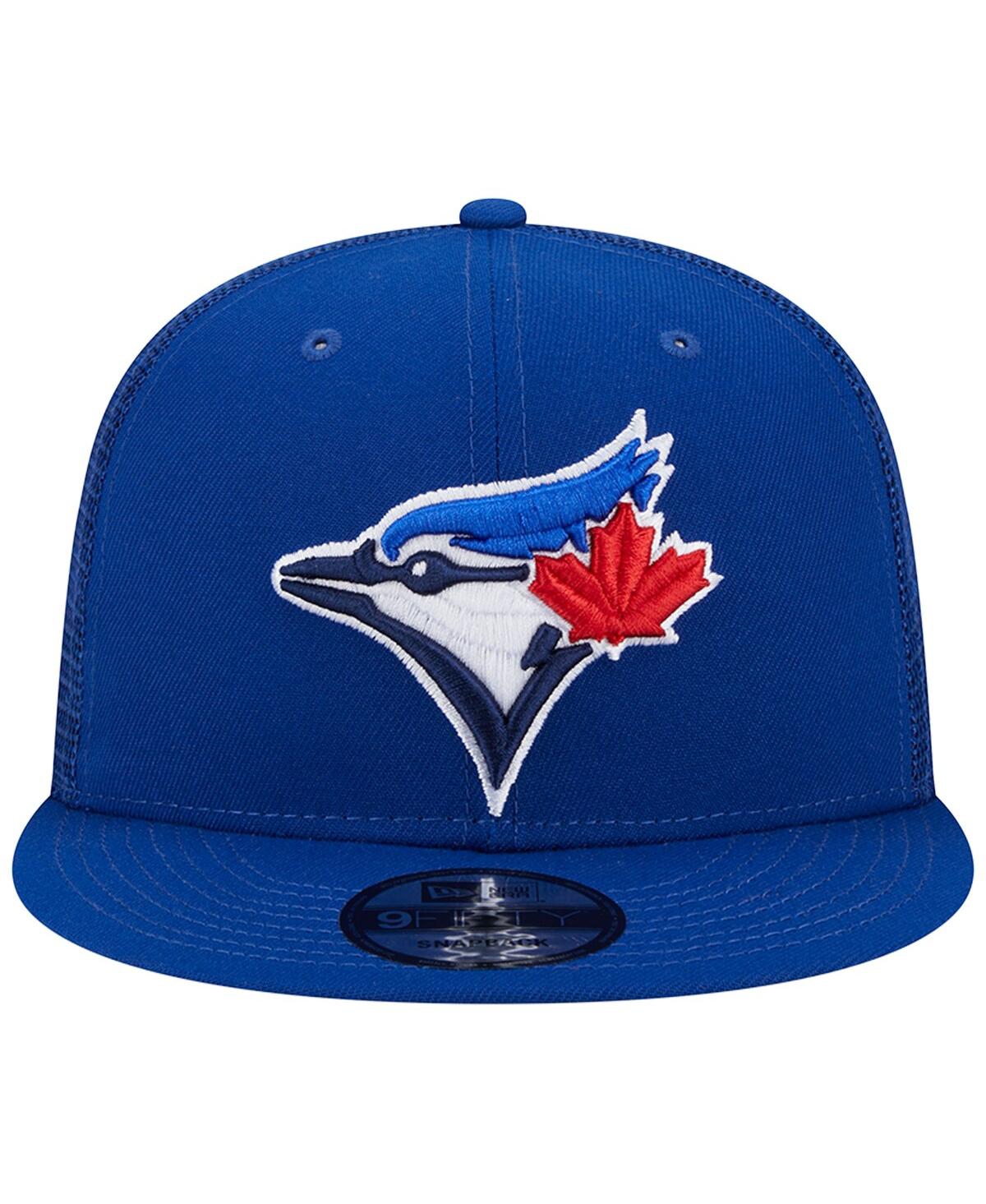 Men's New EraToronto Blue Jays Team Color Trucker 9FIFTY Snapback Hat - Royal