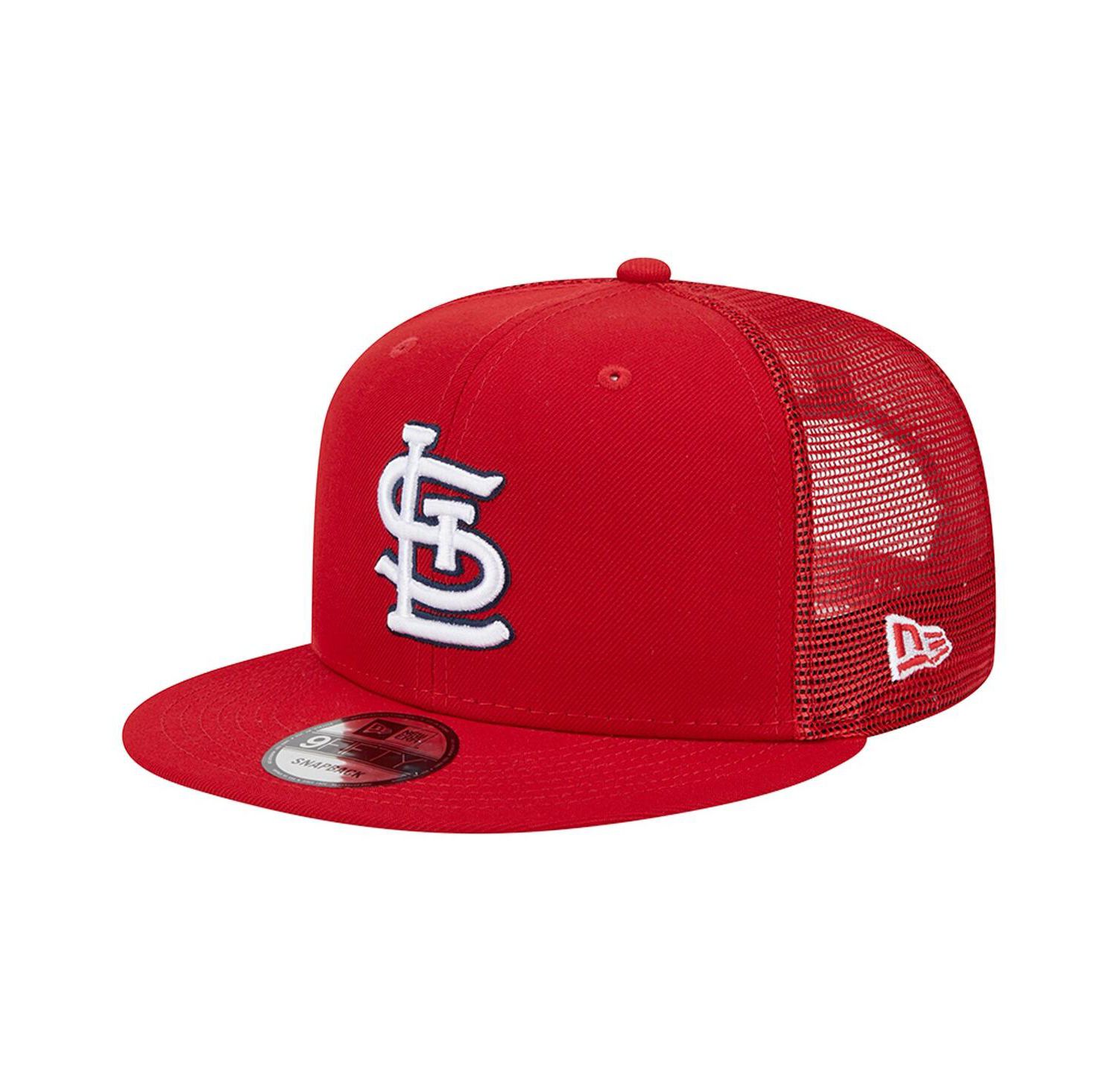 Men's Red St. Louis Cardinals Team Color Trucker 9FIFTY Snapback Hat