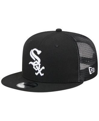 Men's Black Chicago White Sox Team Color Trucker 9FIFTY Snapback Hat
