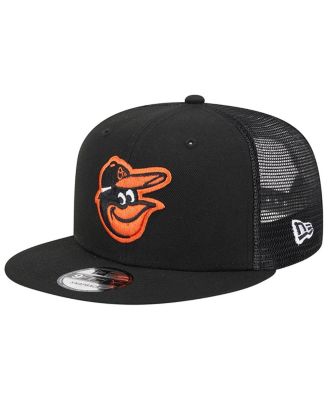 Men's Black Baltimore Orioles Team Color Trucker 9FIFTY Snapback Hat