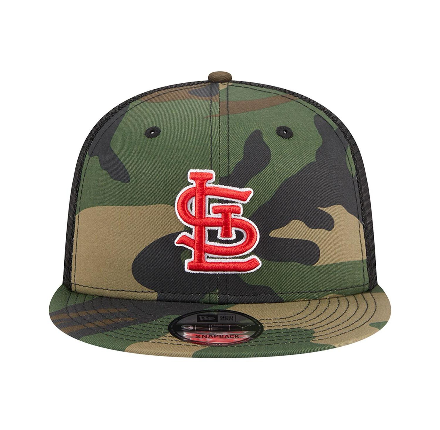 Men's Camo St. Louis Cardinals Woodland Camo Trucker 9FIFTY Snapback Hat