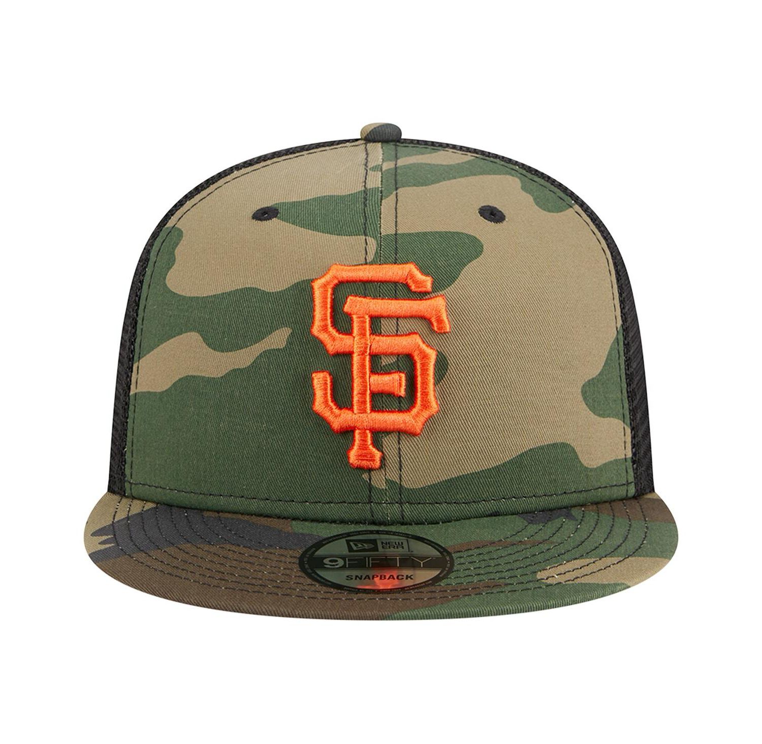 Men's Camo San Francisco Giants Woodland Camo Trucker 9FIFTY Snapback Hat