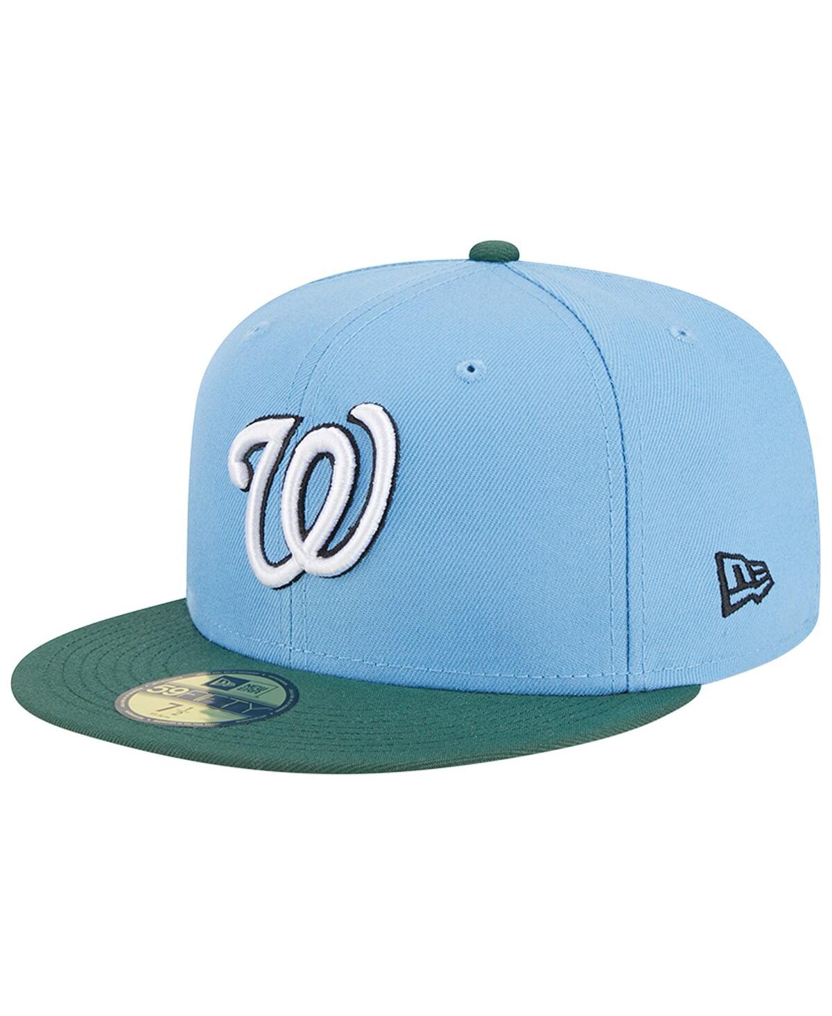 Shop New Era Men's  Sky Blue, Cilantro Washington Nationals 2018 Mlb All-star Game 59fifty Fitted Hat In Sky Blue,cilantro