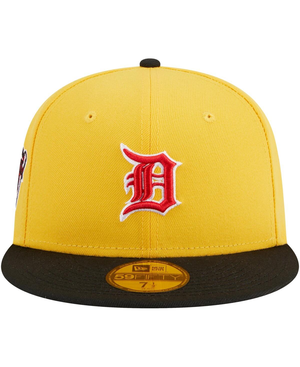 Men's New Era Black Detroit Tigers Grilled 59FIFTY Fitted Hat - Black