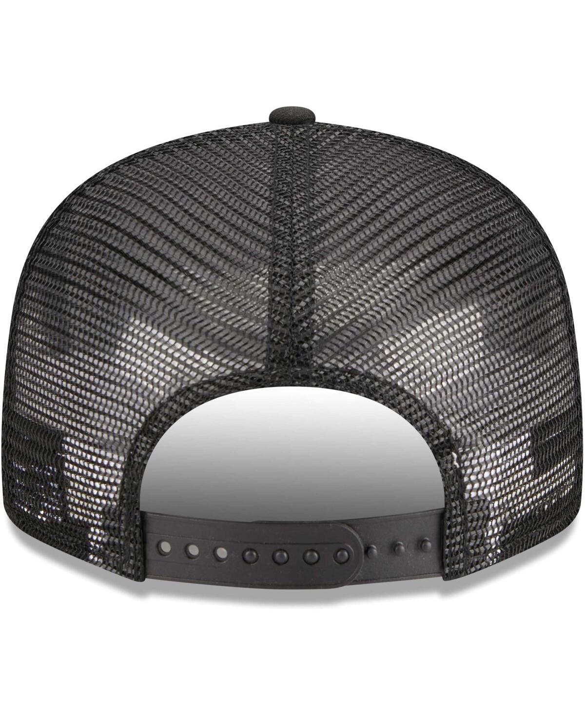 Men's New EraNew York Yankees Scratch Squared Trucker 9FIFTY Snapback Hat - Black