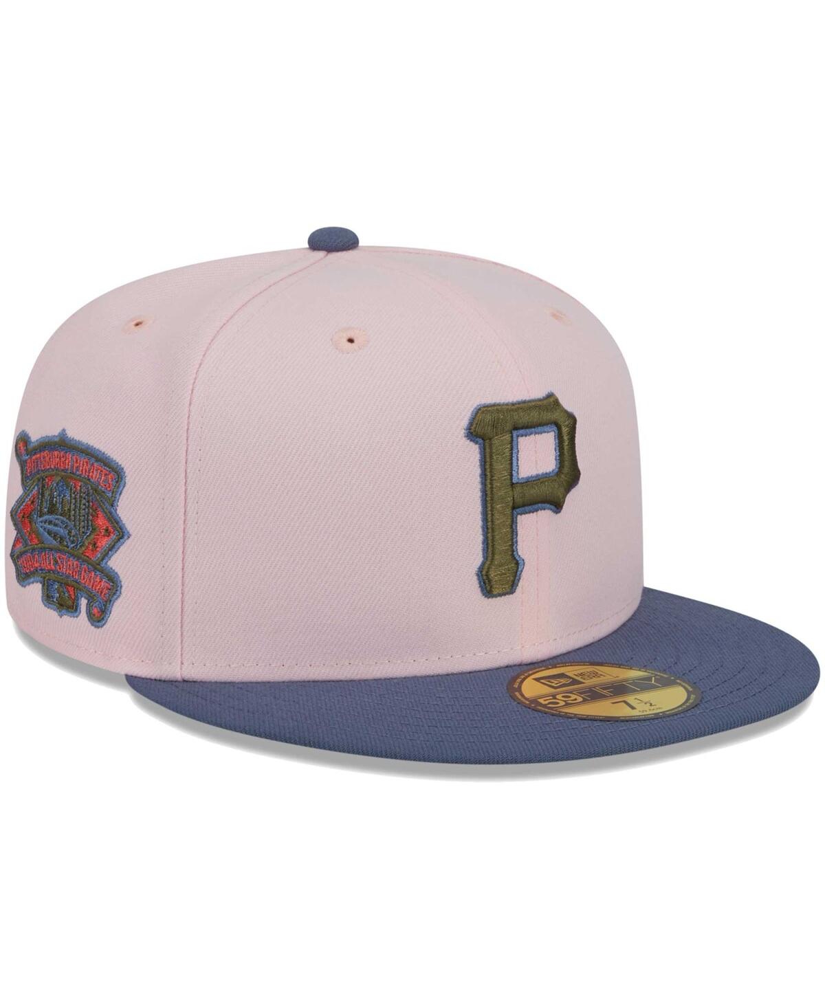 Men's New Era Blue Pittsburgh Pirates Olive Undervisor 59FIFTY Fitted Hat - Blue