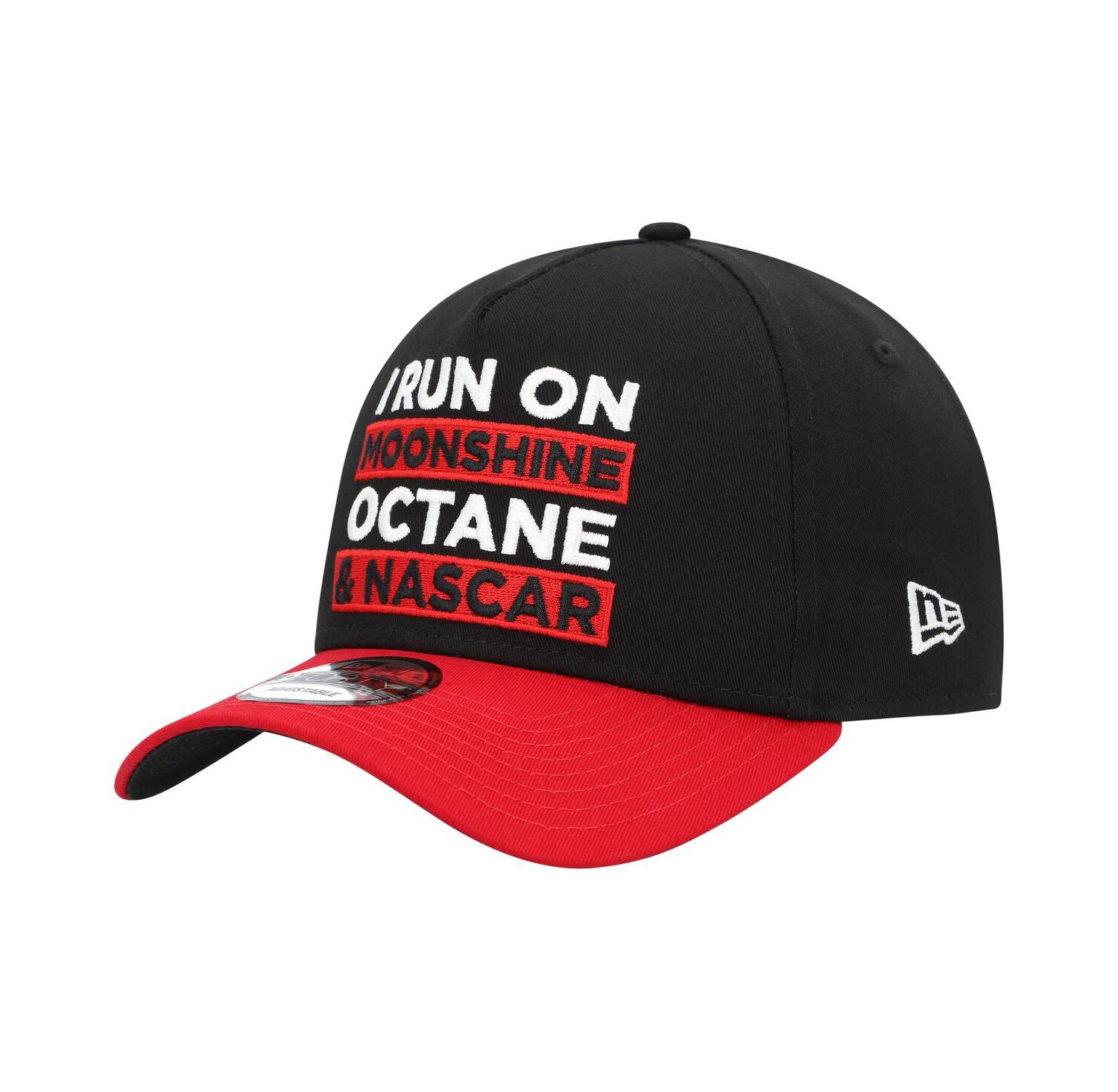 Men's Black, Scarlet NASCAR 9FORTY A-Frame Trucker Snapback Hat