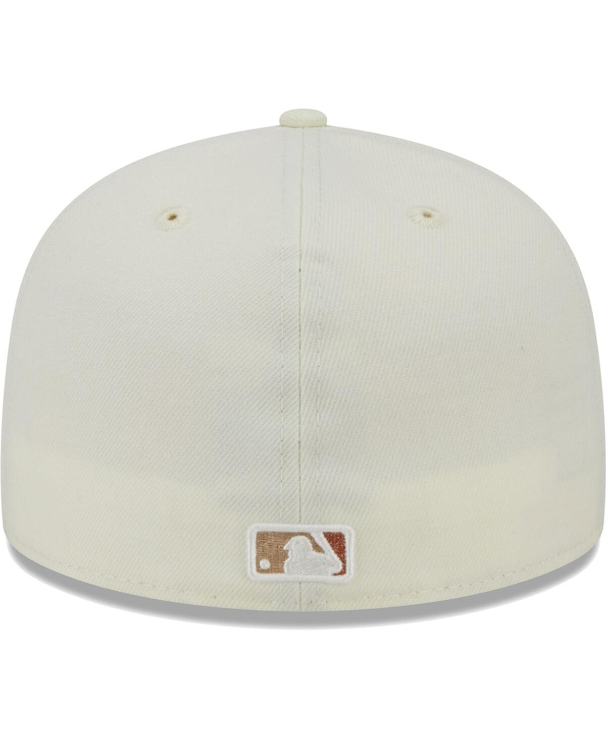 Men's New EraChicago White Sox Chrome Camel Rust Undervisor 59FIFTY Fitted Hat - Cream