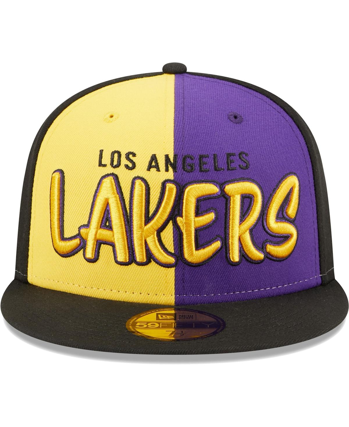 Men's New Era Gold Los Angeles Lakers Pop Front 59FIFTY Fitted Hat - Gold