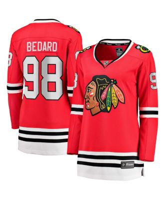 Women's Connor Bedard Red Chicago Blackhawks 2023 NHL Draft Home Breakaway Player Jersey