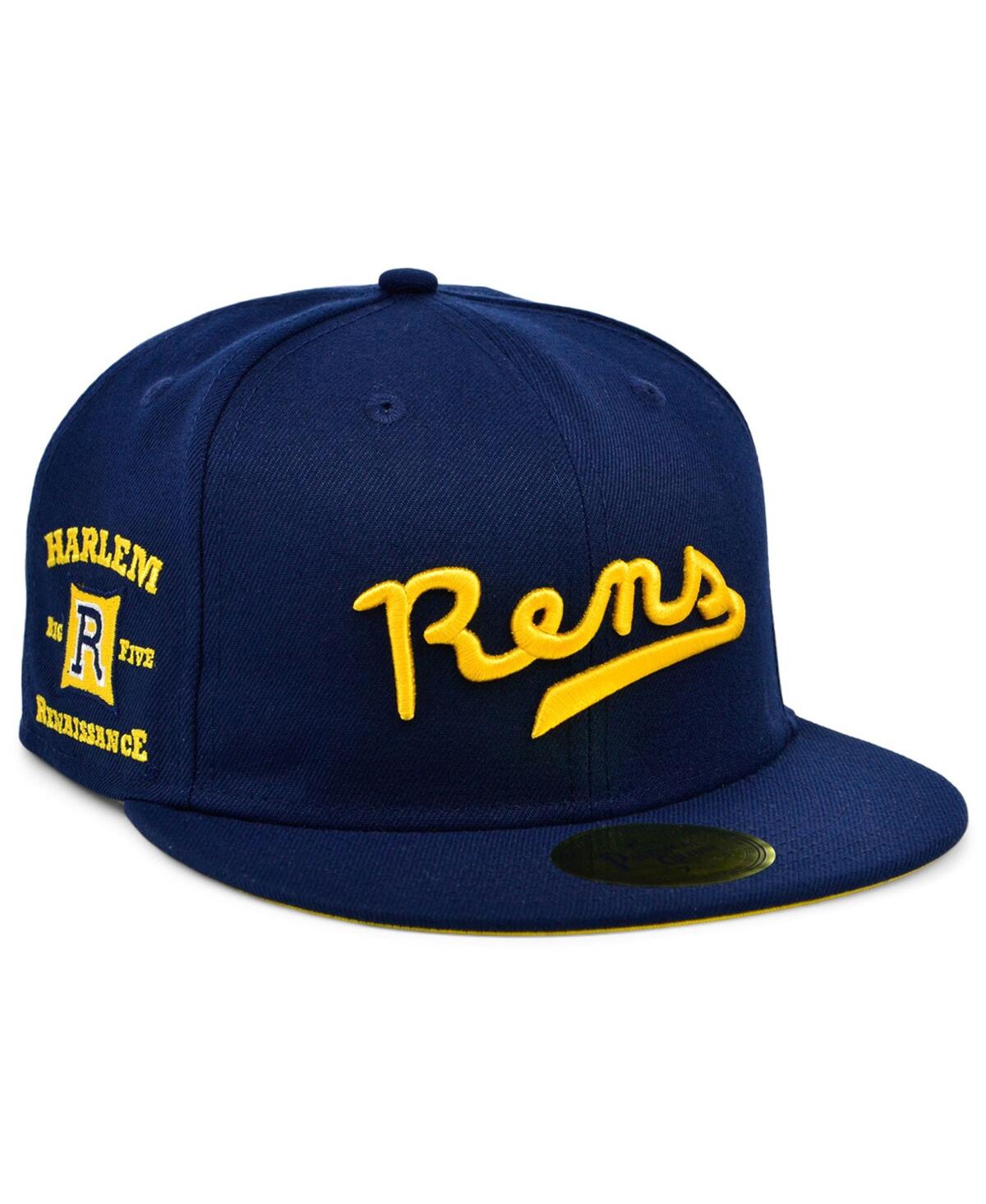 Shop Physical Culture Men's  Navy New York Rens Black Fives Fitted Hat